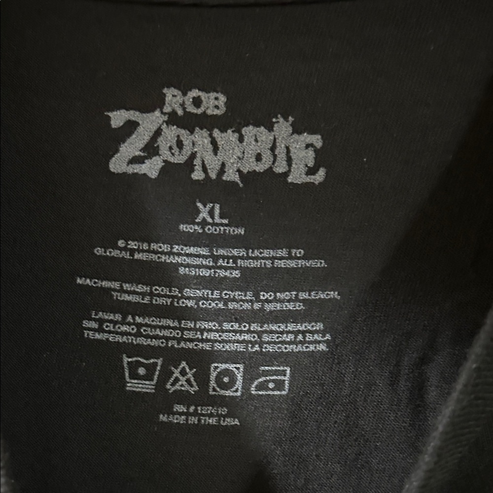 King Freak Rob Zombie T-shirt XL - Picture 2 of 3
